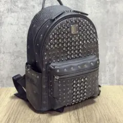 MCM スタッズ バックパック リュック ブラック スワロフスキー限定品 
