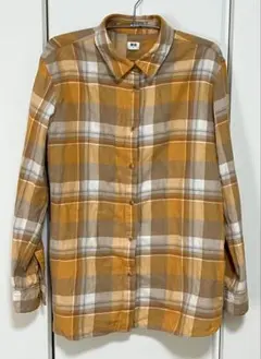 ユニクロ フランネルチェックシャツ/XL