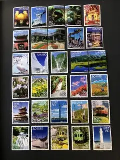 使用済み切手旅の風景シリーズ⑥3種30枚 - メルカリ