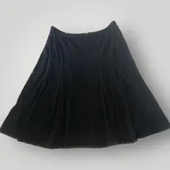 BURBERRY LONDON ひざ丈スカート フレア ブラック 38