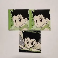 HUNTER×HUNTER 春コレ スクエアステッカーコレクション ゴン 3点