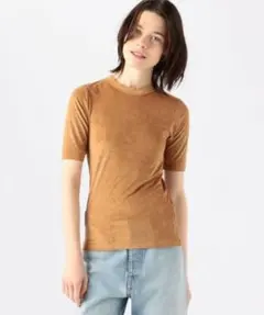 MACPHEE トリアセテートポリエステルベロア ハーフスリーブプルオーバーのサムネイル