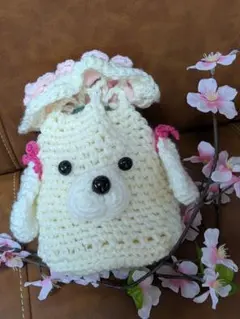 可愛いペット用骨壺カバー(ワンちゃん顔付き)