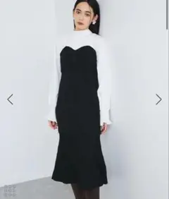 【未使用】ViS バックリボンドッキングマーメイドワンピースのサムネイル