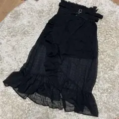 バブルス 黒 レース ショートパンツ レーススカート付き Mのサムネイル