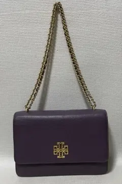TORY BURCH チェーンショルダーバッグ パープル