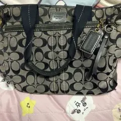 I*C様 COACH ロゴプリント トートバッグ