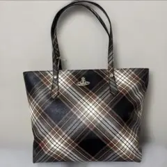♡ヴィヴィアンウエストウッド♡タータンチェックトートバッグ♡正規品♡のサムネイル