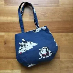 ハンドメイド★トートバック★ぷっくりバッグ★犬柄