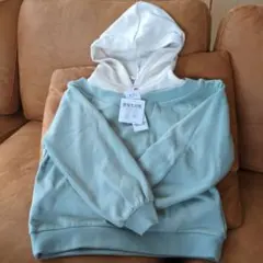 新品未使用)静電気対策＆暖か裏シャギーフード付トレーナー130cm定価2838円