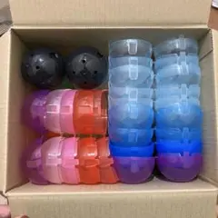 ガチャガチャ　空カプセル　ノンセパレート　カラフル　6cm 大きめ32個