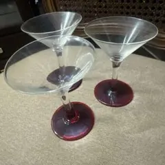 昭和レトロ　カクテルグラス 3個セット