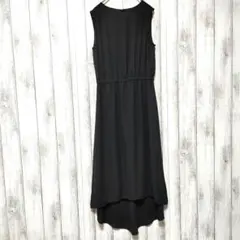 GU ジーユー (M)　ノースリーブ ロングワンピース　ブラック
