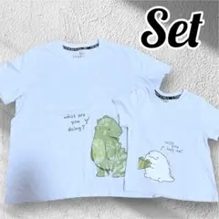 恐竜デザイン　親子Tシャツ　セット