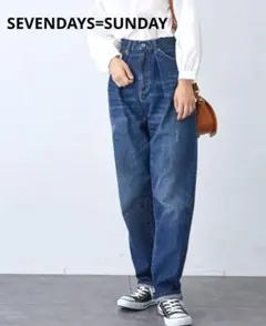 SEVENDAYS=SUNDAY タック デニムパンツ S セブンデイズサンデイのサムネイル