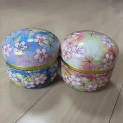 新品未使用　茶筒 お茶缶 2個セットのサムネイル