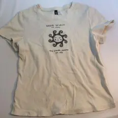 H&M リブTシャツ アイボリーのサムネイル