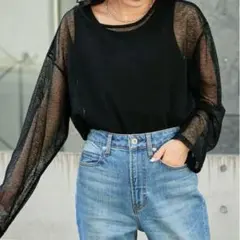 チャオパニックティピーシアーレースボーダーアソートBIGTEE