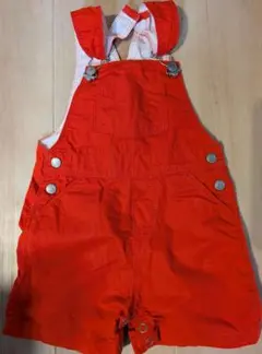 プチバトー 赤 サロペット 74cm