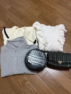 すべてフリーサイズ トップスとバッグセット まとめ売り