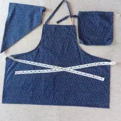 キッズエプロンセット＊水玉♪ハンドメイド※お値下げ