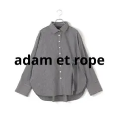 25ssAdam et Rope'アダムエロべ　2wayリボンシャツ ブラックのサムネイル