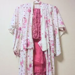 浴衣 　110cm　女の子　花柄　帯付き