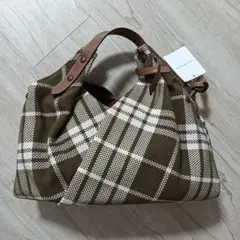 choco マザーズバッグ ブラウンチェック - メルカリ