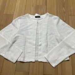 新品☆コムサイズム　アイボリー　長袖ボレロ150㎝