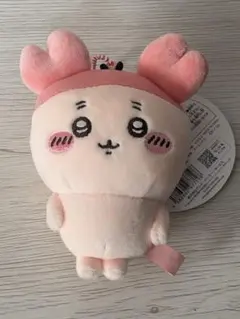 ちいかわ 古本屋マスコット　カニちゃん　ぬいぐるみキーホルダー