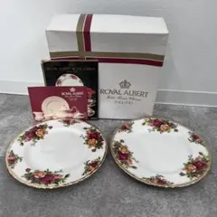 未使用 ROYAL ALBERT ボーンチャイナ ケーキ皿 2枚セット プレート