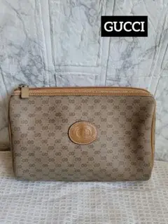 GUCCI オールドグッチ　ポーチ　ミニクラッチバッグ　マイクロGG ベージュ 2026年最新】オールドグッチ ポーチの人気アイテム - メルカリ