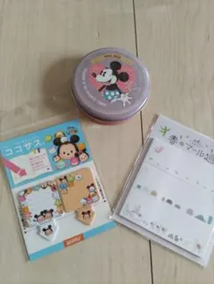 ディズニー☆キャラクター付箋3点セット