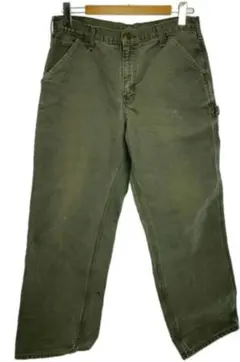 グリーン ワークパンツ
