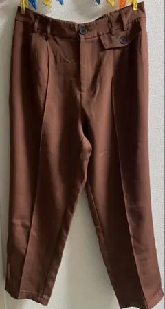 レディース大きいサイズCURVE ブラウン OXL スラックス