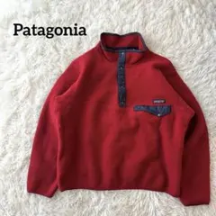 90s パタゴニア スナップT フリース レッド M ジャマイカ製