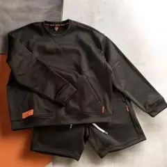 HUGO FIT ブラック XL スウェット セットアップ 上下セット ジム