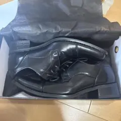 ブラックレザー ドレスシューズ レースアップ