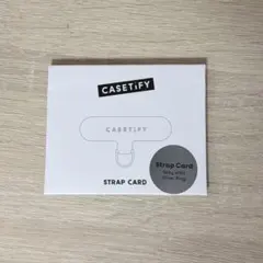 CASETiFY ケースティファイ ストラップカード Silver Ring