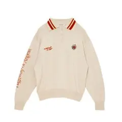 ずっと真夜中でいいのに。Knit Polo Shirts Ivory Mサイズ