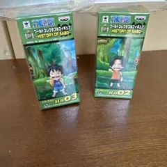 ワンピース ワールドコレクタブルフィギュア ヒストリーオブサボ ルフィ　エース