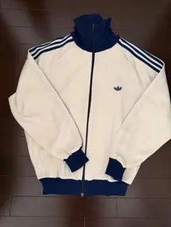 adidas アディダス トラックジャケット ジャージ ホワイト ネイビー