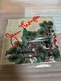 【未使用品】ジムトンプソン　ミニスカーフ　タイシルク100%