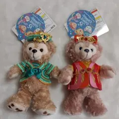 新品タグ付☆ ダッフィー＆シェリーメイ 35thぬいばセット ハピエストセレブ