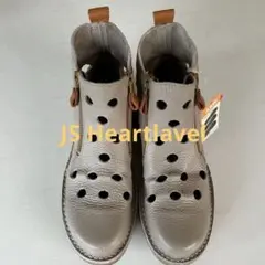 ★新品★JS ハートレーベル　日本製　レザー　ブーツ　23.5cm 4E