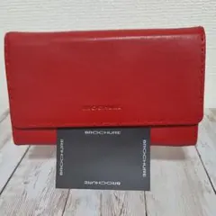 BROCHURE PELLETERIE レッド 長財布 レザー ステッチのサムネイル
