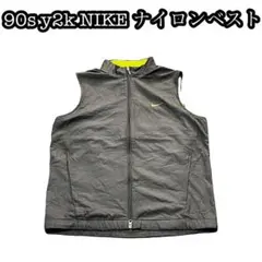 90s y2k OLD NIKE nylon ベスト カーキ 春夏秋冬 テック