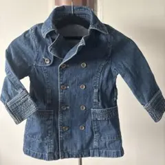 COMME CA ISM ダブルブレストデニムジャケット 90cm