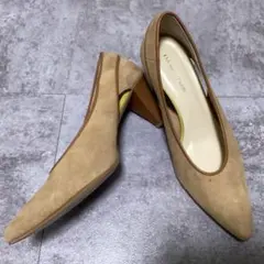 【超美品】Odette e odile ベージュ　パンプス　スエード　24.0