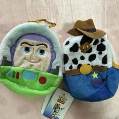 トイストーリー　バズ・ウッディミニリュック型キーホルダー